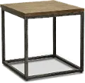 Chandler Brown Industrial Rustic End Table