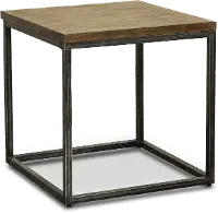 Chandler Brown Industrial Rustic End Table