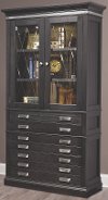 Gray Urban Bookshelf with Doors - Lincoln Park