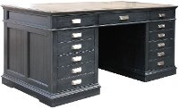 Two-Tone Urban Executive Office Desk - Lincoln Park-2