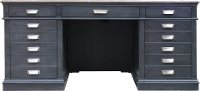 Two-Tone Urban Executive Office Desk - Lincoln Park-3
