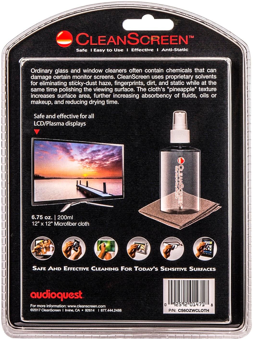 AUDIO QUEST SCREEN CLEAN WITH CLOTH CleanScreen Kit-3