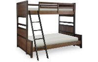 Brown Twin-over-Full Bunk Bed with Storage - Fulton County-2