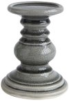 6 Inch Gray Terracotta Candle Holder
