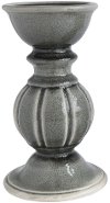 9 Inch Gray Terracotta Candle Holder
