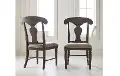 Dark Gray Splat Back Upholstered Dining Room Chair - Brookhaven