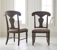 Dark Gray Splat Back Upholstered Dining Room Chair - Brookhaven