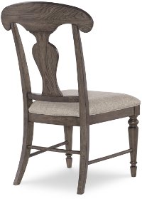 Dark Gray Splat Back Upholstered Dining Room Chair - Brookhaven-3