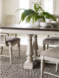 Linen and Elm 5 Piece Dining Set with Slat Back Chairs - Brookhaven-3