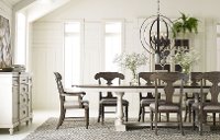 Linen and Elm 5 Piece Dining Set with Splat Back Chairs - Brookhaven