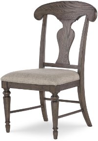 Linen and Elm 5 Piece Dining Set with Splat Back Chairs - Brookhaven-2