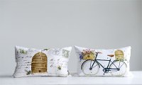 Assorted Beehive Cotton Throw Pillow