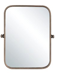Copper Metal Framed Wall Mirror