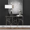 Hand Forged Silver Leaf Branch Entry Table