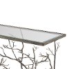 Hand Forged Silver Leaf Branch Entry Table-2