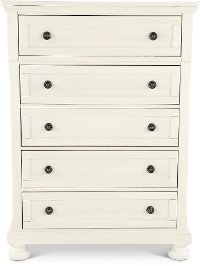 Classic Traditional Off-White Chest of Drawers - Stella-1