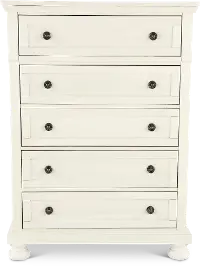 Classic Traditional Off-White Chest of Drawers - Stella