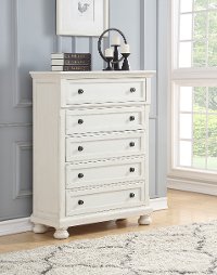 Classic Traditional Off-White Chest of Drawers - Stella-2