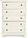 Classic Traditional White Chest of Drawers - Stella