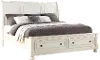 Stella Off-White Queen Storage Bed