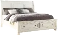 Stella Off-White Queen Storage Bed