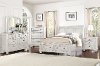 Classic Traditional White 4 Piece King Bedroom Set - Stella