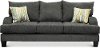 Modern Contemporary Flannel Gray Sofa - Malibu