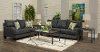 Contemporary Flannel Gray 2 Piece Living Room Set - Malibu