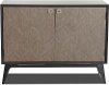 Painted Black and Gray Two Door Chest - Harmony