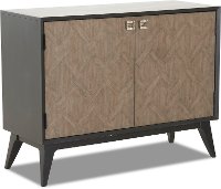 Painted Black and Gray Two Door Chest - Harmony-2