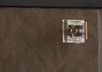 Painted Black and Gray Two Door Chest - Harmony-3
