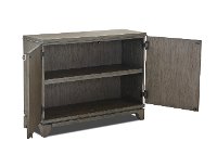 Painted Gray Two Door Chest - Colony-4