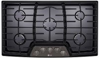 LCG3611BD LG 36 Inch Gas Cooktop - Black Stainless Steel