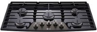 LCG3611BD LG 36 Inch Gas Cooktop - Black Stainless Steel-2