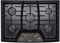 LCG3011BD LG 30 Inch Gas Cooktop - Black Stainless Steel