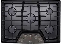 LCG3011BD LG 30 Inch Gas Cooktop - Black Stainless Steel