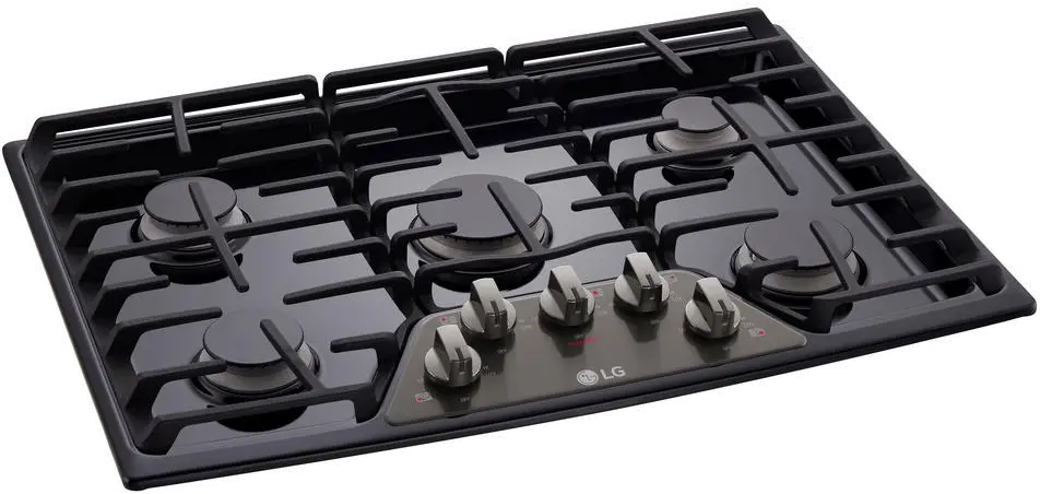 LCG3011BD LG 30 Inch Gas Cooktop - Black Stainless Steel-4