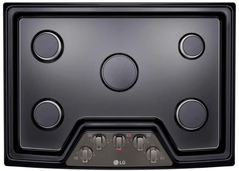 LCG3011BD LG 30 Inch Gas Cooktop - Black Stainless Steel-5