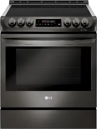 LSE4616BD LG 30 Inch Induction Smart Range - 6.3 cu. ft., Black Stainless Steel
