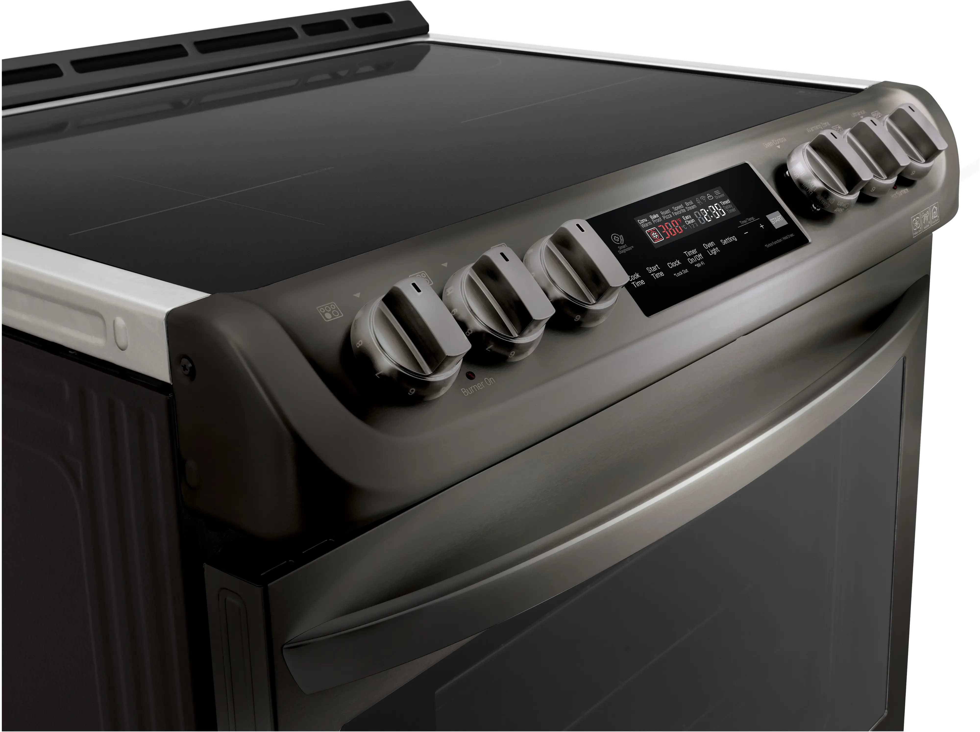 LSE4616BD LG 30 Inch Induction Smart Range - 6.3 cu. ft., Black Stainless Steel-2