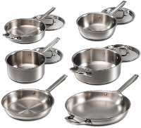 WGCW100S Wolf Gourmet 10 Piece Cookware for Gas, Electric, or Induction-2