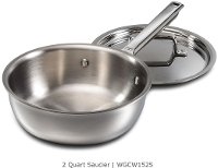 WGCW100S Wolf Gourmet 10 Piece Cookware for Gas, Electric, or Induction-6