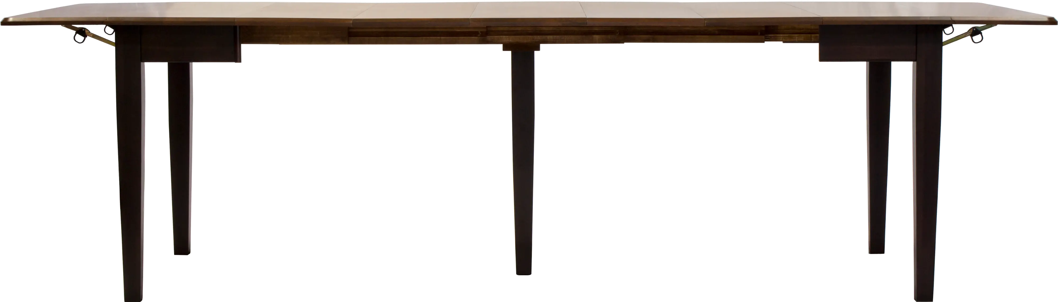 Maple and Black 5 Piece Dining Set with Slat Back Chairs - Saber-2