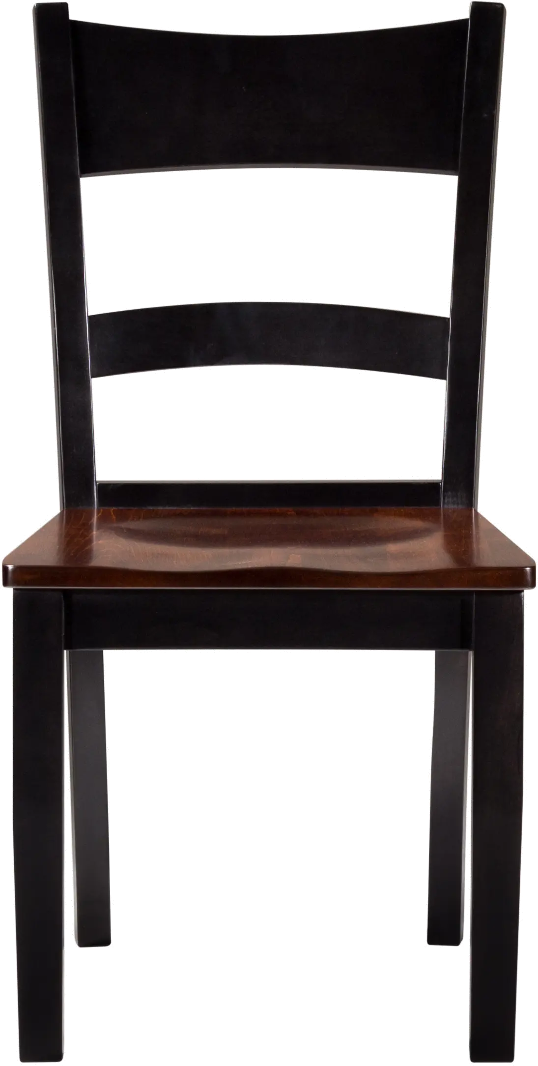 Maple and Black 5 Piece Dining Set with Ladder Back Chairs - Saber-3