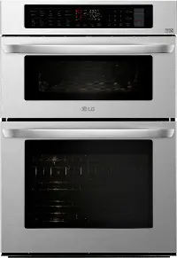 LWC3063ST LG 30 Inch Smart Combination Wall Oven with Microwave - 6.4 cu. ft. Stainless Steel