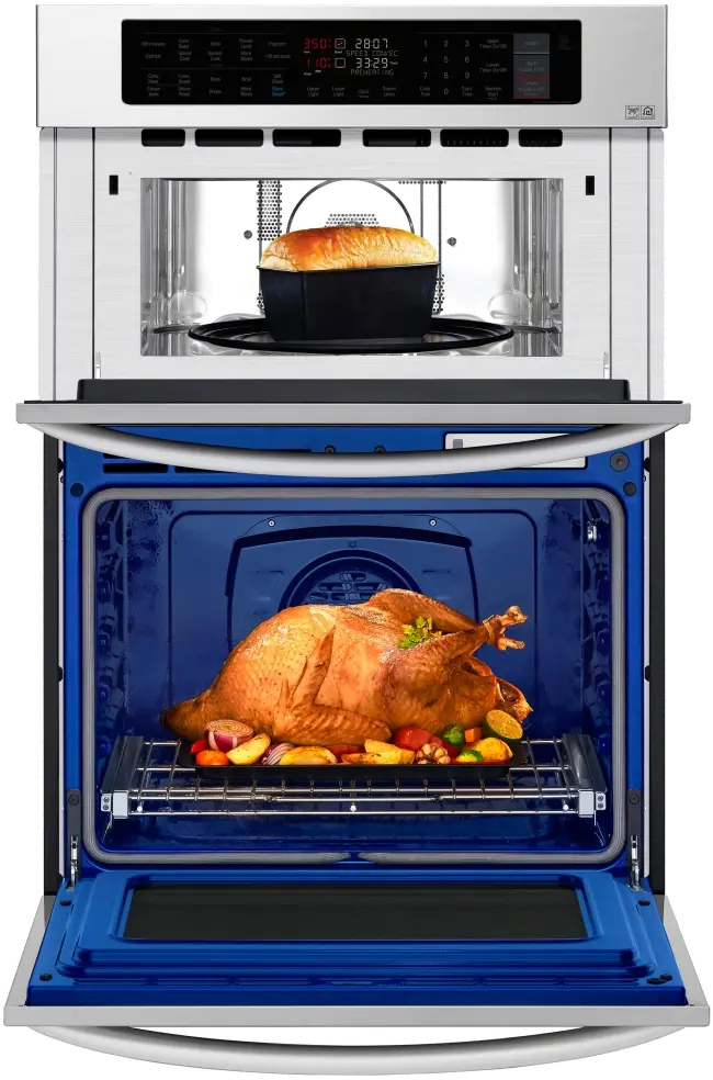 LWC3063ST LG 30 Inch Smart Combination Wall Oven with Microwave - 6.4 cu. ft. Stainless Steel-5