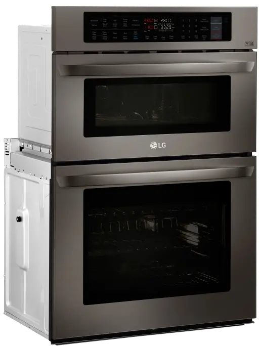 LWC3063BD LG 30 Inch Smart Combination Wall Oven with Microwave - 6.4 cu. ft. Black Stainless Steel-2