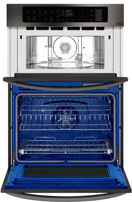 LWC3063BD LG 30 Inch Smart Combination Wall Oven with Microwave - 6.4 cu. ft. Black Stainless Steel-3