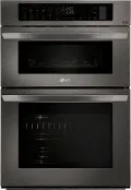 LWC3063BD LG 6.4 cu ft Combination Wall Oven - Black Stainless Steel 30 Inch