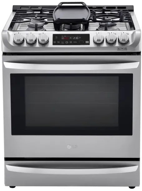 LSD4913ST LG Dual Fuel Slide-in Smart Range - Stainless Steel-1